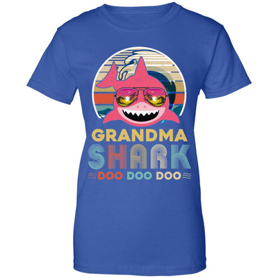 Retro Vintage Grandma Shark Doo Doo Doo T-Shirt & Hoodie | Teecentury.com