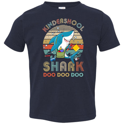Kindergarten Shark Doo Doo Doo Funny Back To School Youth Youth Shirt | Teecentury.com