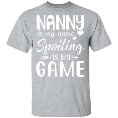 Nanny Is My Name Spoiling Is My Game Funny Mothers Day T-Shirt & Tank Top | Teecentury.com