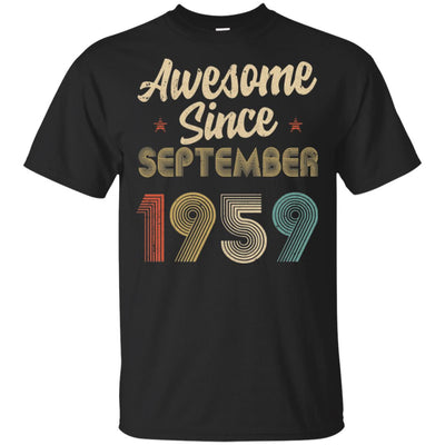 Awesome Since September 1959 Vintage 63th Birthday Gifts T-Shirt & Hoodie | Teecentury.com