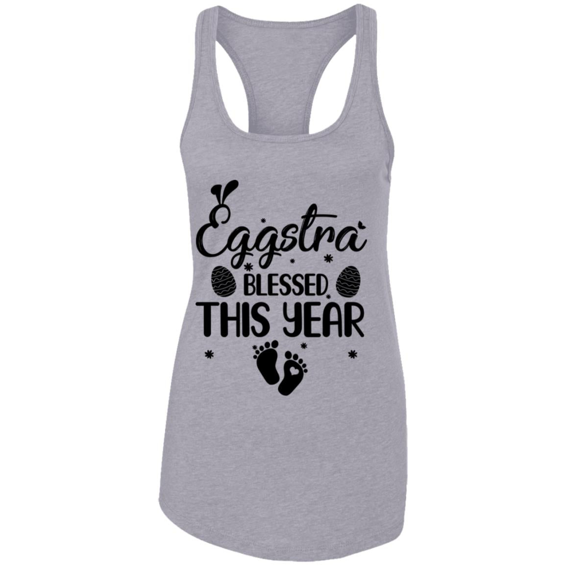 Womens Eggstra Blessed This Year Costume Funny Easter Pregnancy T-Shirt & Tank Top | Teecentury.com