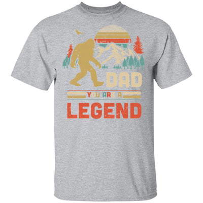 Dad You Are A Legend Walking Forest Bigfoot Father's Day T-Shirt & Hoodie | Teecentury.com