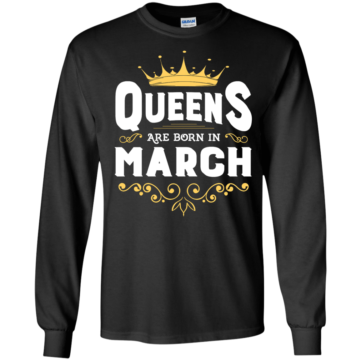 Queens Are Born In March T-Shirt & Hoodie | Teecentury.com