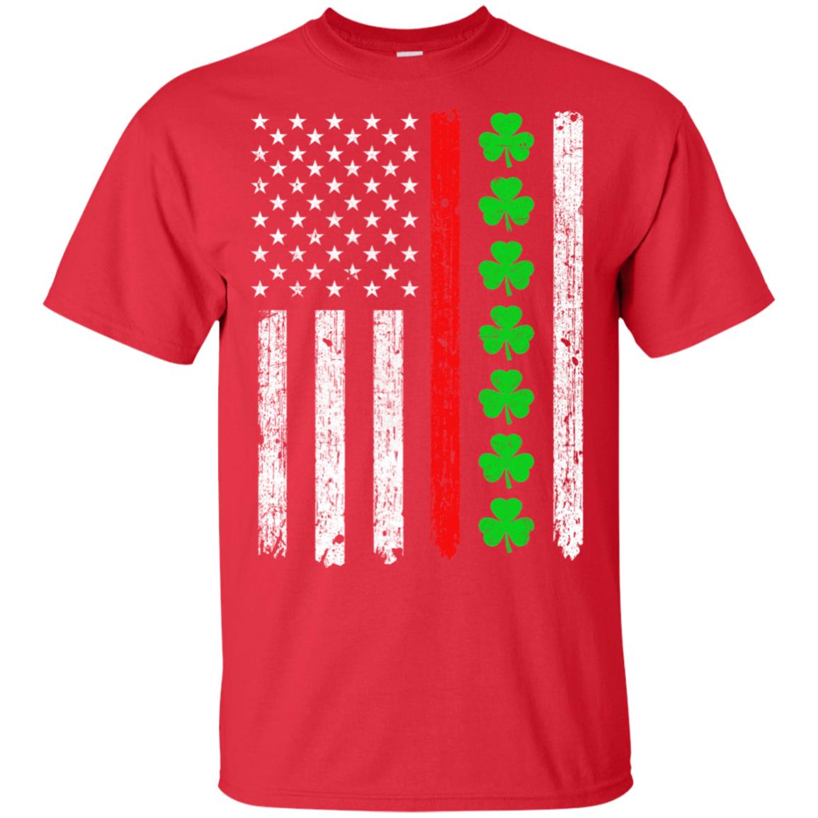 Thin Red Line Shamrock Irish St Patricks Day Fireman T-Shirt & Hoodie | Teecentury.com