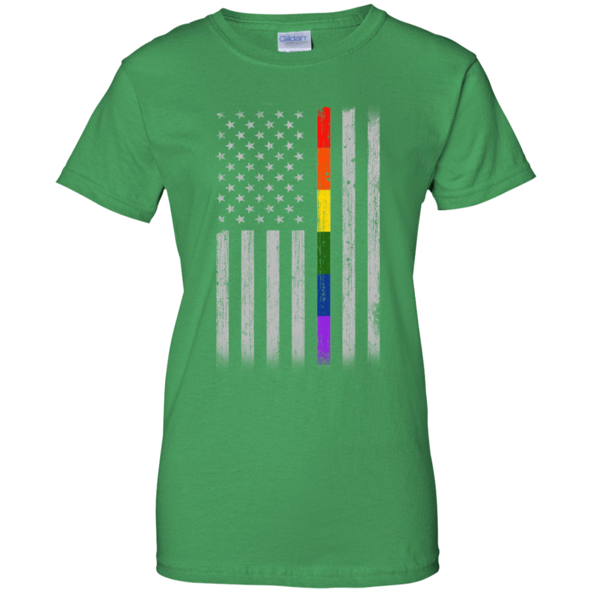 Rainbow Lesbian Gay Pride LGBT America Flag T-Shirt & Hoodie | Teecentury.com