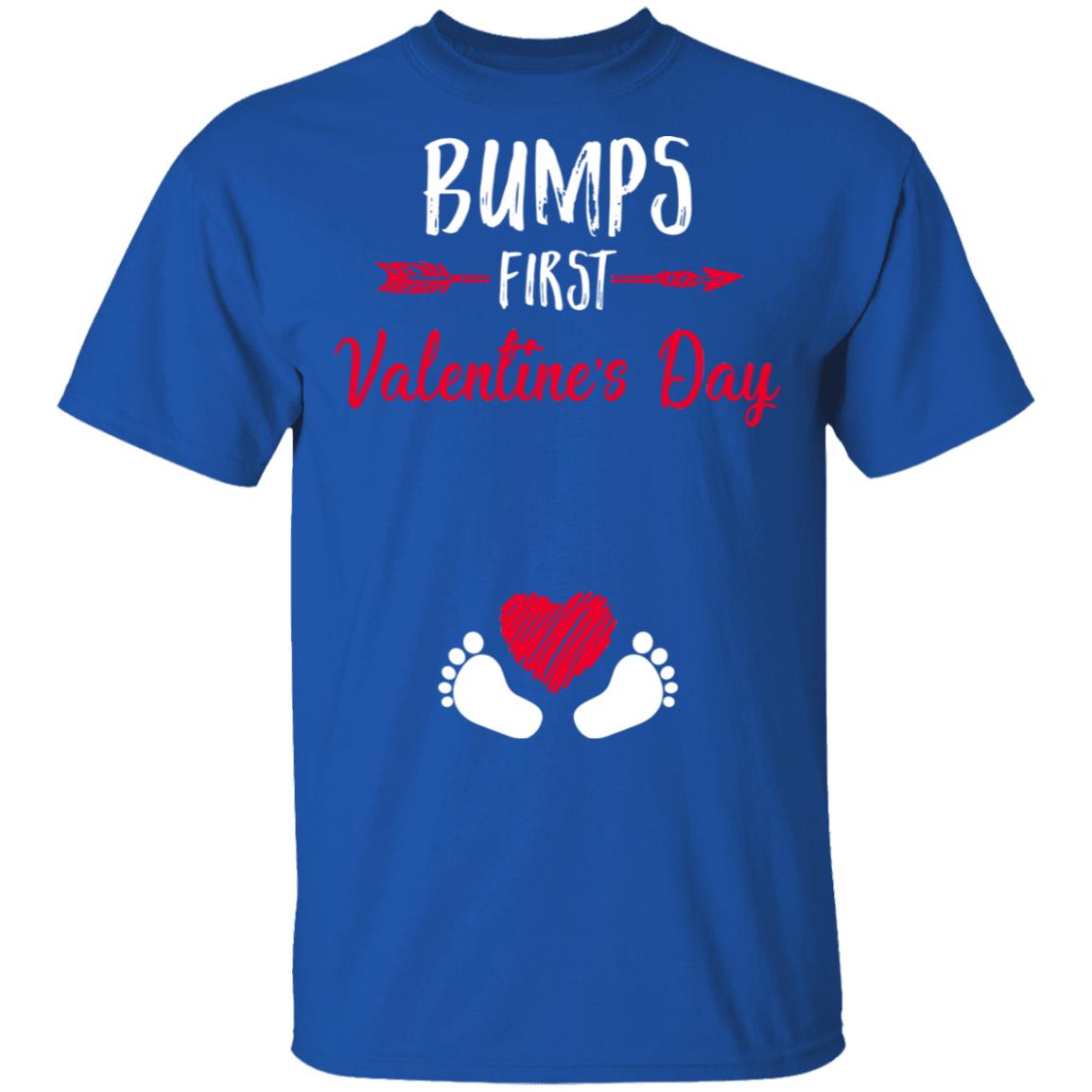 Bumps First Valentine's Day Cute Adorable Baby Pregnancy T-Shirt & Hoodie | Teecentury.com