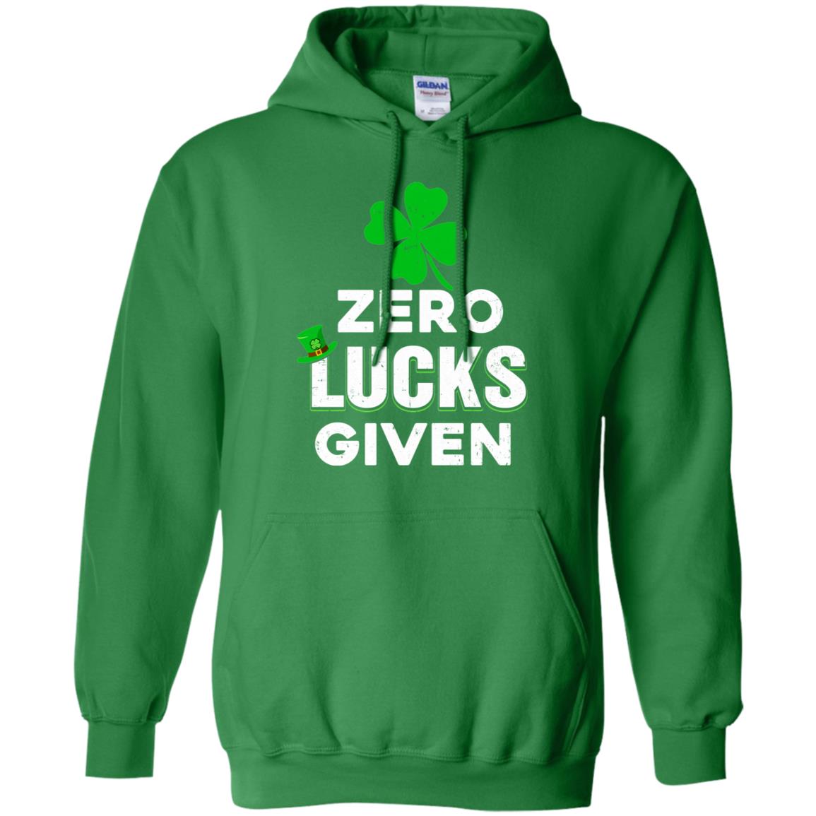 Zero Lucks Given St Patricks Day T-Shirt & Hoodie | Teecentury.com