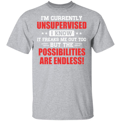 I Am Currently Unsupervised T-Shirt & Hoodie | Teecentury.com