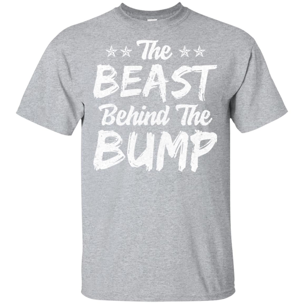 The Beast Behind The Bump Announcement Dad Fathers Day T-Shirt & Hoodie | Teecentury.com