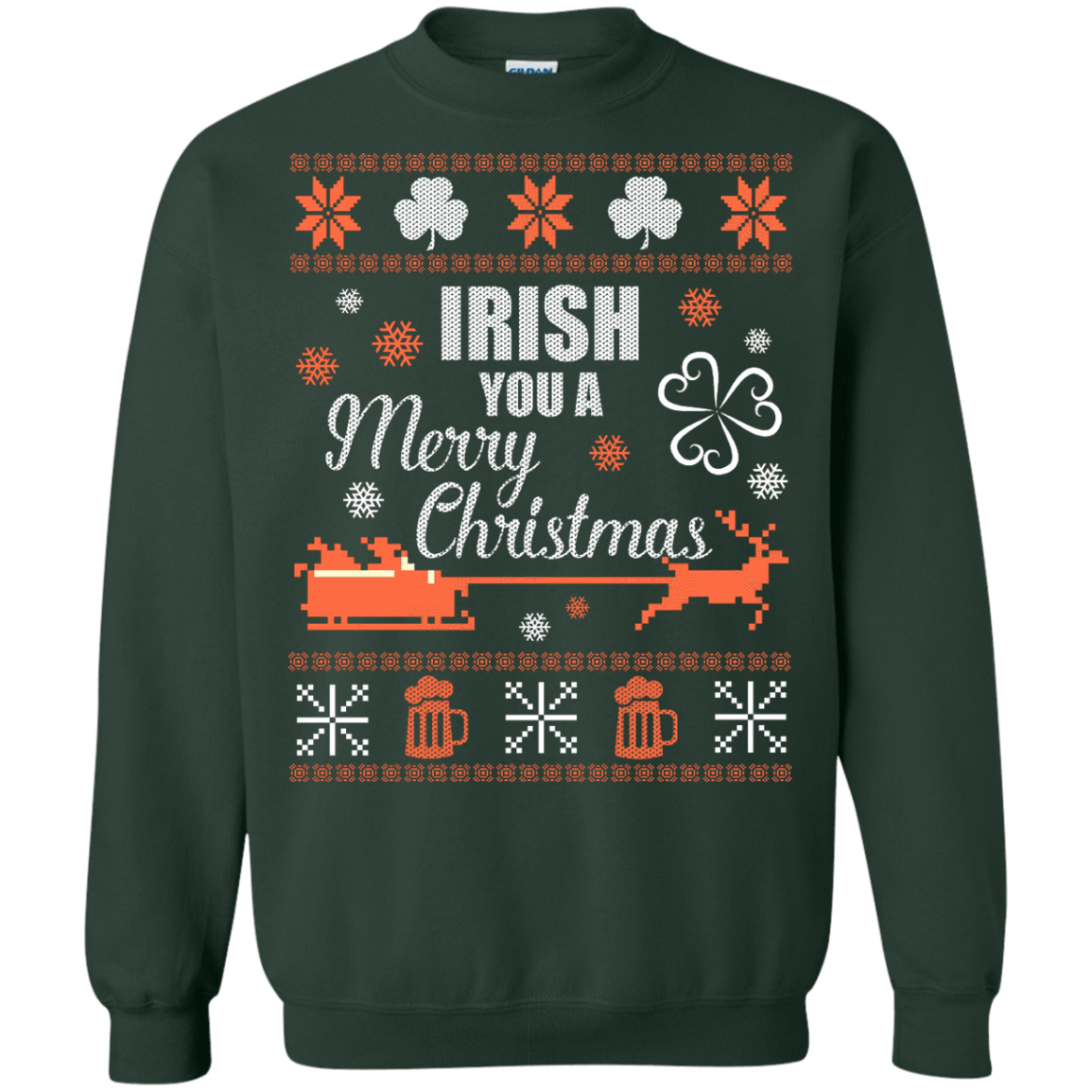 Irish You A Merry Chrristmas T-Shirt & Hoodie | Teecentury.com