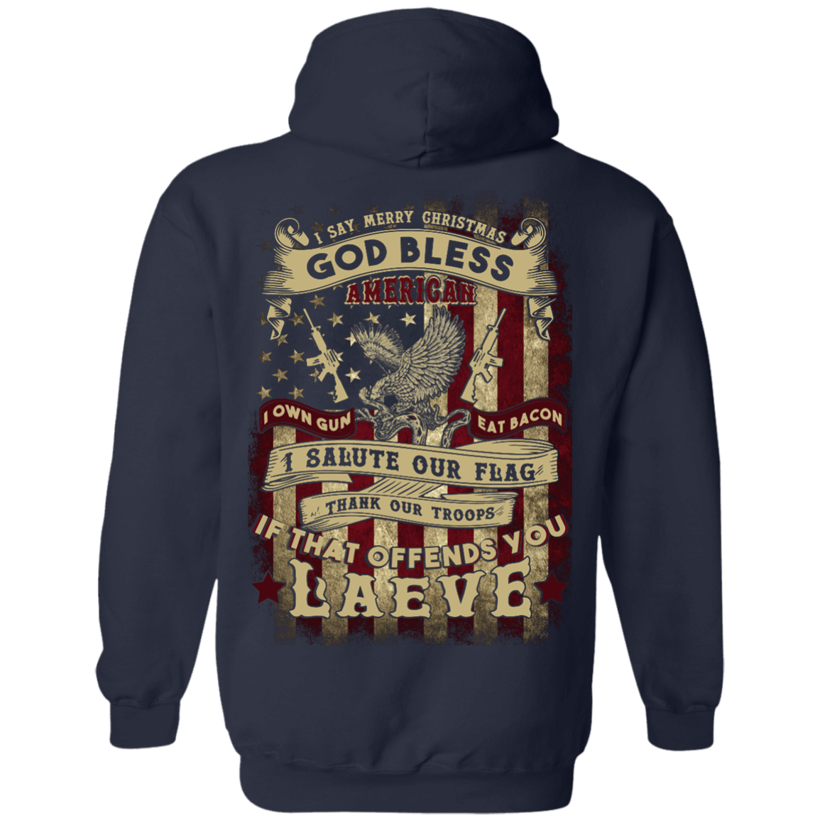 I Say Merry Christmas God Bless America Christmas T-Shirt & Hoodie | Teecentury.com