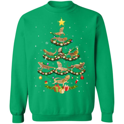 Bearded Dragon Christmas Tree Funny Reptile Lover Xmas Gifts T-Shirt & Sweatshirt | Teecentury.com