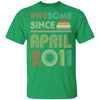 Awesome Since April 2011 Vintage 11th Birthday Gifts Youth Youth Shirt | Teecentury.com