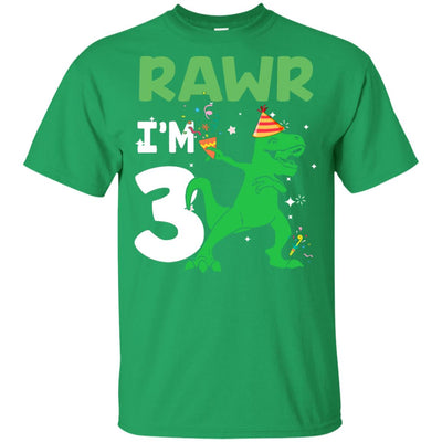 Rawr I'm 3 Birthday Gifts 2019 Dinosaur For Boys Youth Youth Shirt | Teecentury.com