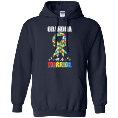 Grandma Of A Warrior Support Autism Awareness Gift T-Shirt & Hoodie | Teecentury.com