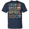 Legend Since April 2009 Vintage 13th Birthday Gifts Youth Youth Shirt | Teecentury.com