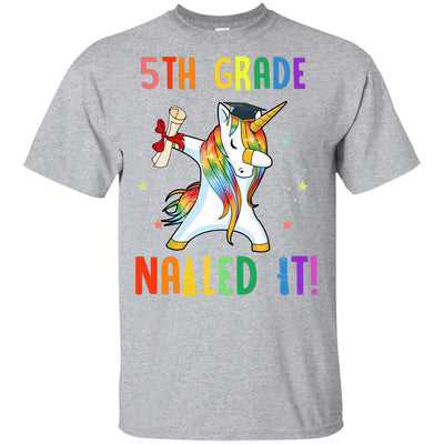 Dabbing 5th Grade Unicorn Nailed It Graduation Class Of 2022 Youth Youth Shirt | Teecentury.com
