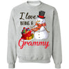 I Love Being A Grammy Snowman Gift For Christmas Day T-Shirt & Sweatshirt | Teecentury.com