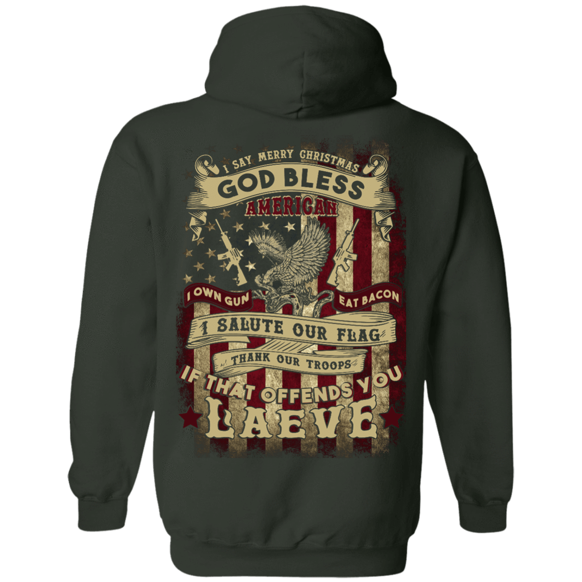 I Say Merry Christmas God Bless America Christmas T-Shirt & Hoodie | Teecentury.com