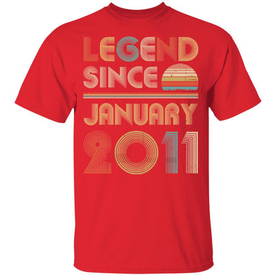 Legend Since January 2011 Vintage 11th Birthday Gifts Youth Youth Shirt | Teecentury.com