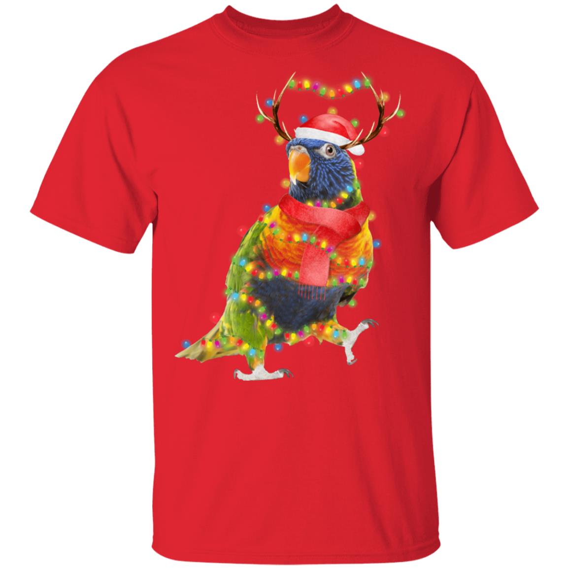 Cockatoo Parrot Bird Reindeer Christmas Light Ornament T-Shirt & Sweatshirt | Teecentury.com