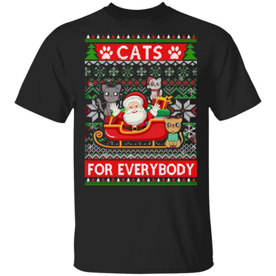 Cats For Everybody Christmas Cute Cat Lover Ugly Sweater T-Shirt & Sweatshirt | Teecentury.com