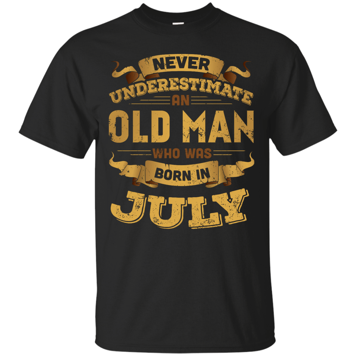 Never Underestimate An Old Man Who Was Born In July T-Shirt & Hoodie | Teecentury.com