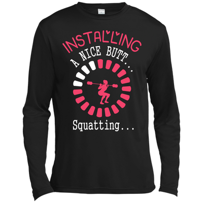 Installing A Nice Butt... Squatting... T-Shirt & Hoodie | Teecentury.com