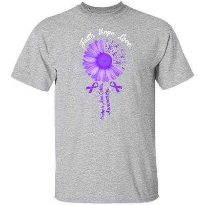 Faith Hope Love Purple Crohn's And Colitis Awareness T-Shirt & Hoodie | Teecentury.com