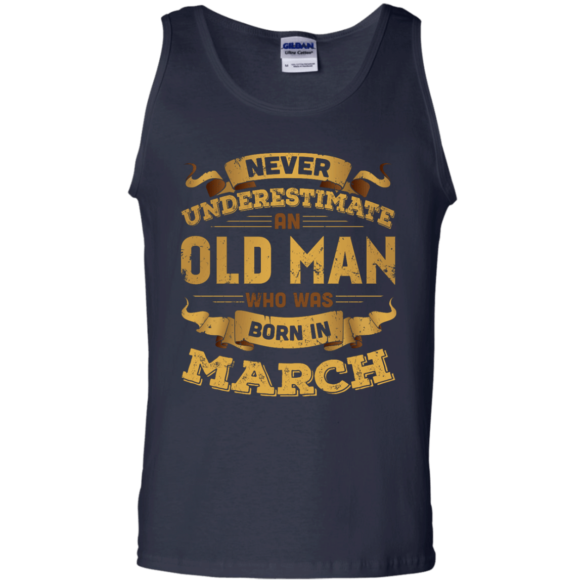 Never Underestimate An Old Man Who Was Born In March T-Shirt & Hoodie | Teecentury.com