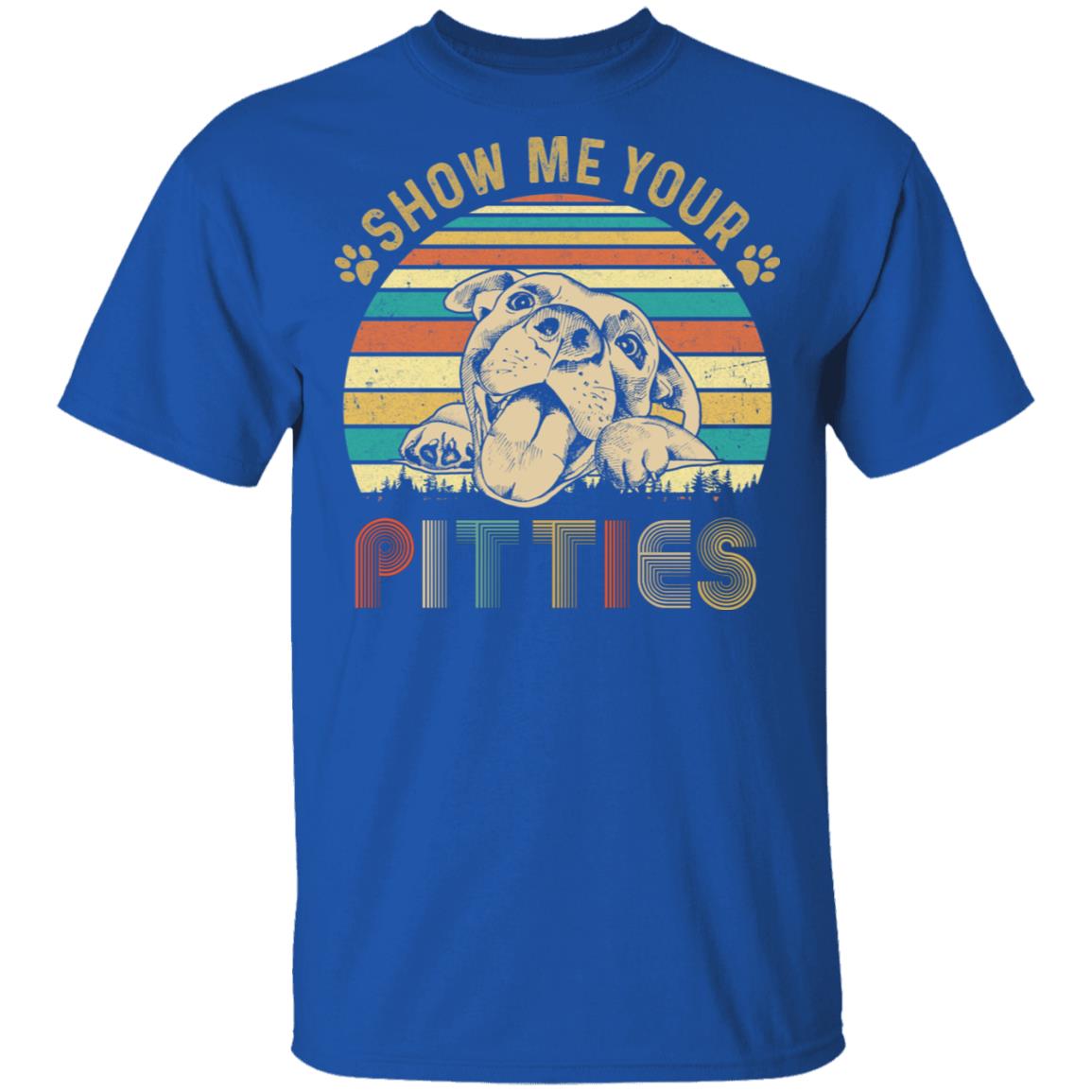 Show Me Your Pitties Retro Vintage Pitbull Lover Gift T-Shirt & Tank Top | Teecentury.com