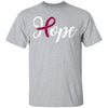 Multiple Myeloma Awareness Burgundy Ribbon Hope T-Shirt & Hoodie | Teecentury.com