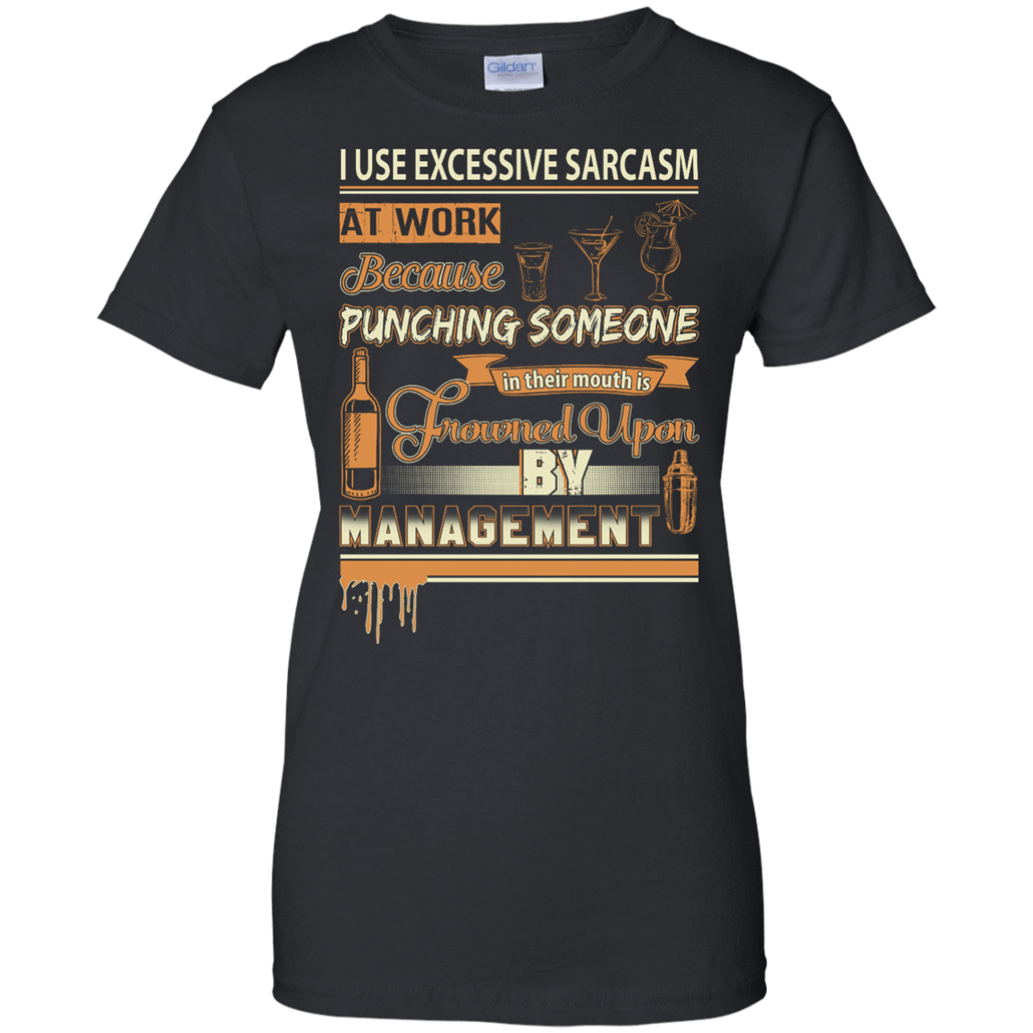 I Use Excessive Sarcasm At Work Bartender T-Shirt & Hoodie | Teecentury.com