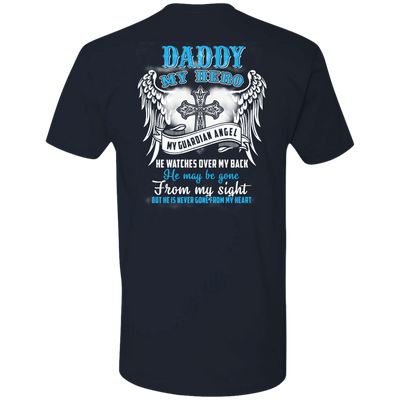 My Daddy My Hero My Guardian Angel He Watches Over My Back T-Shirt & Hoodie | Teecentury.com
