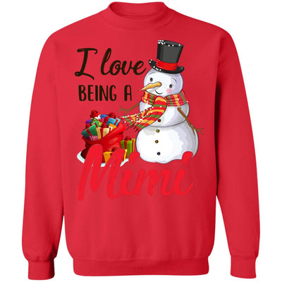 I Love Being A Mimi Snowman Gift For Christmas Day T-Shirt & Sweatshirt | Teecentury.com