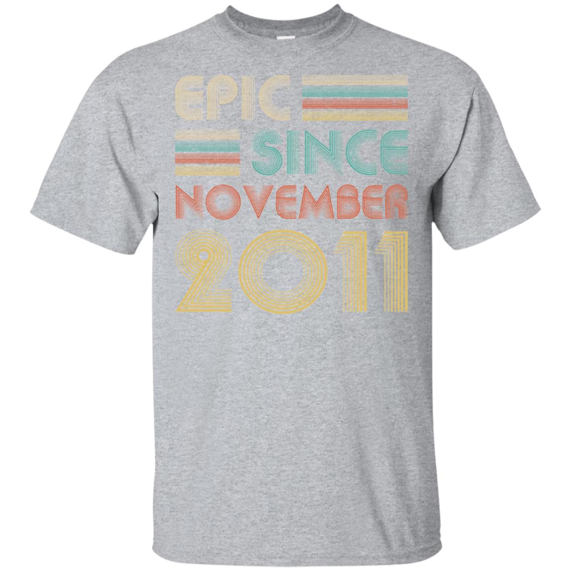 Epic Since November 2011 11th Birthday Gift 11 Yrs Old T-Shirt & Hoodie | Teecentury.com