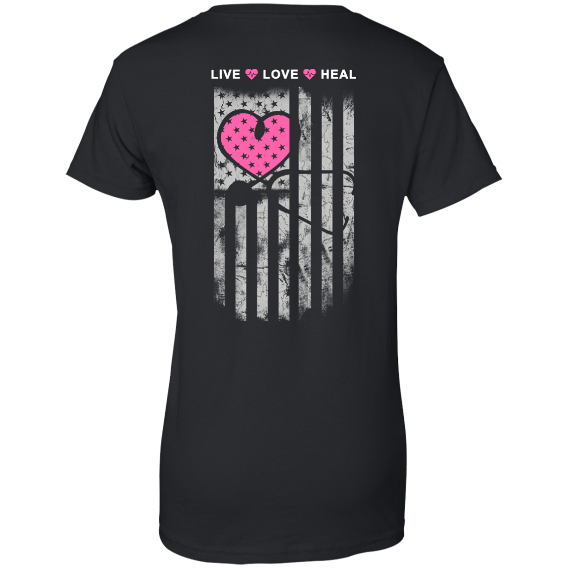 Nurse Heart Flag American Live Love Heal T-Shirt & Hoodie | Teecentury.com