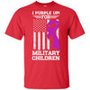 I Purple Up For Military Children Kid Child Gifts Youth Youth Shirt | Teecentury.com