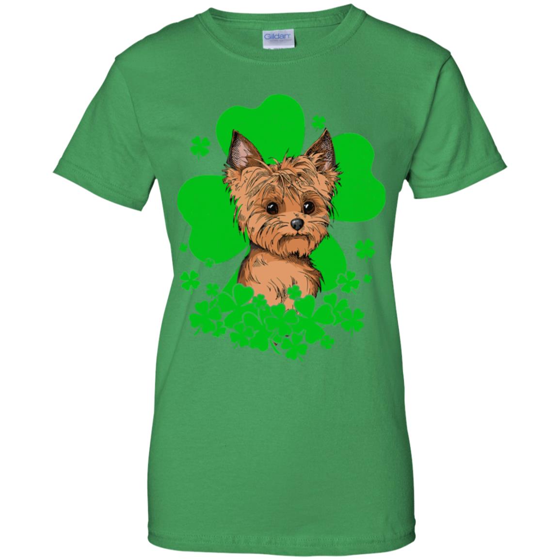 Yorkie St. Patrick's Day Clovers T-Shirt & Hoodie | Teecentury.com