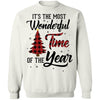 The Most Wonderful Time Of The Year Christmas Buffalo Plaid T-Shirt & Sweatshirt | Teecentury.com