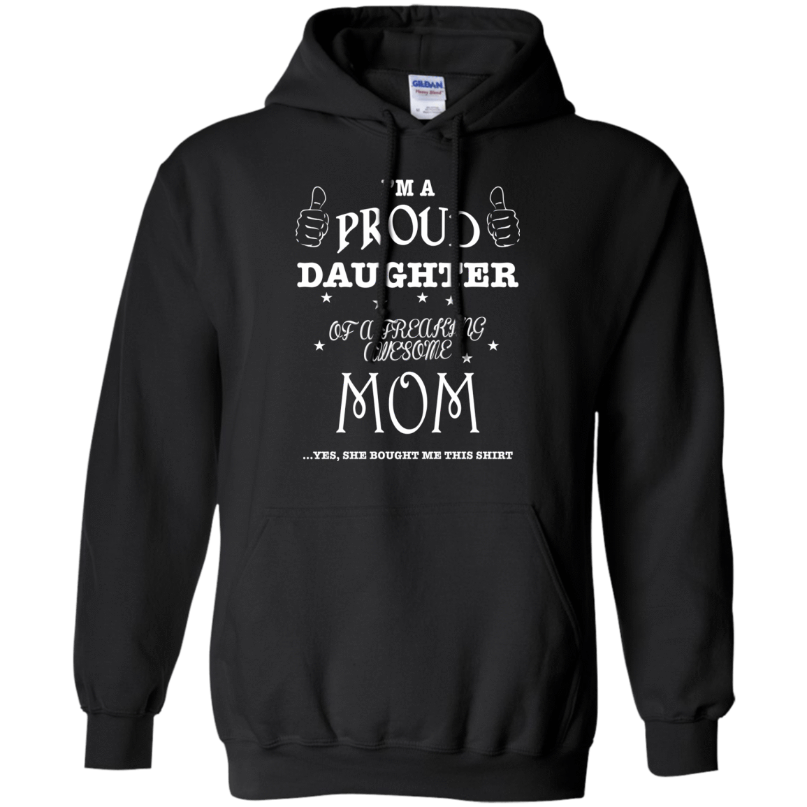 PROUD DAUGHTER OF AWESOME MOM T-Shirt & Hoodie | Teecentury.com