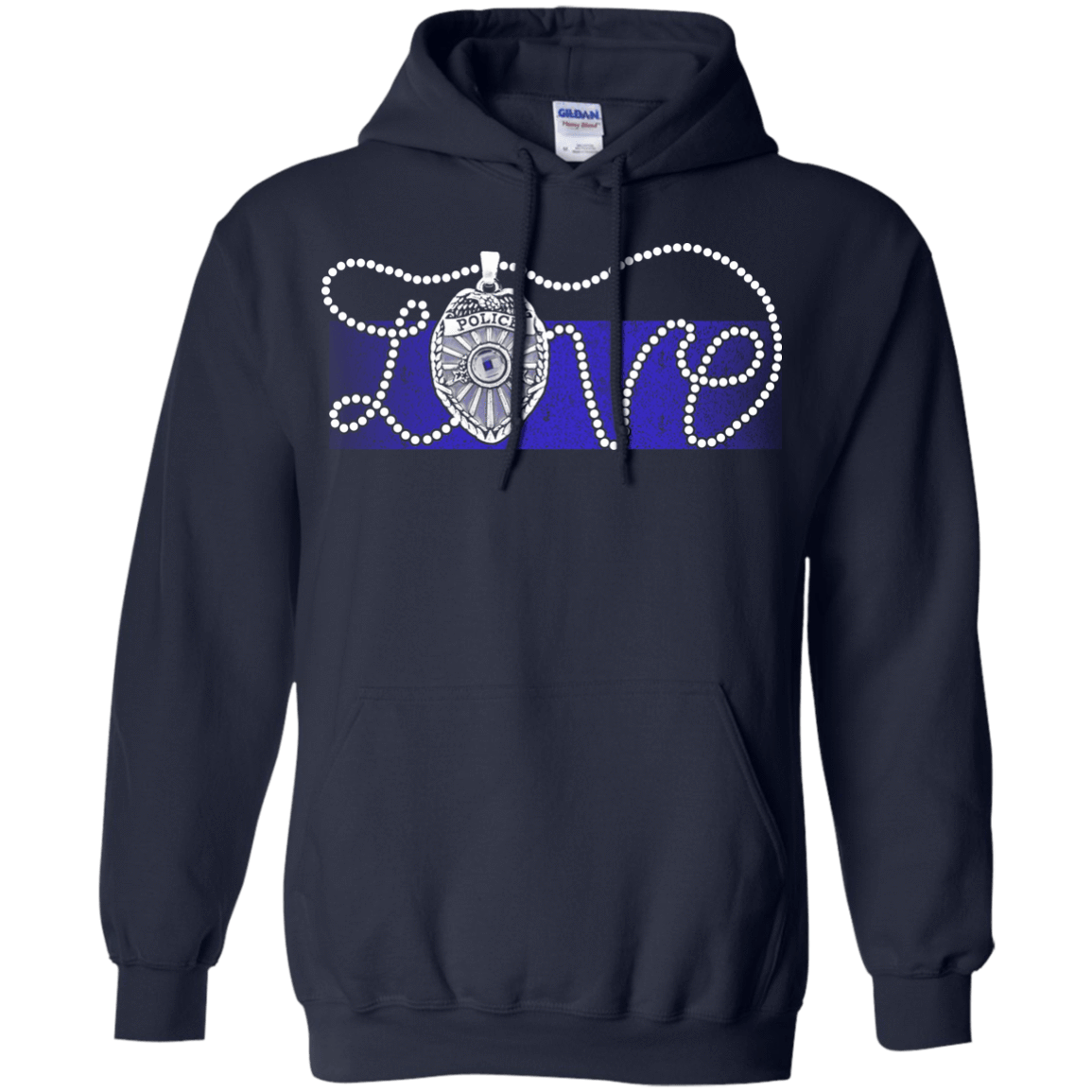 Love Thin Blue Line T-Shirt & Hoodie | Teecentury.com