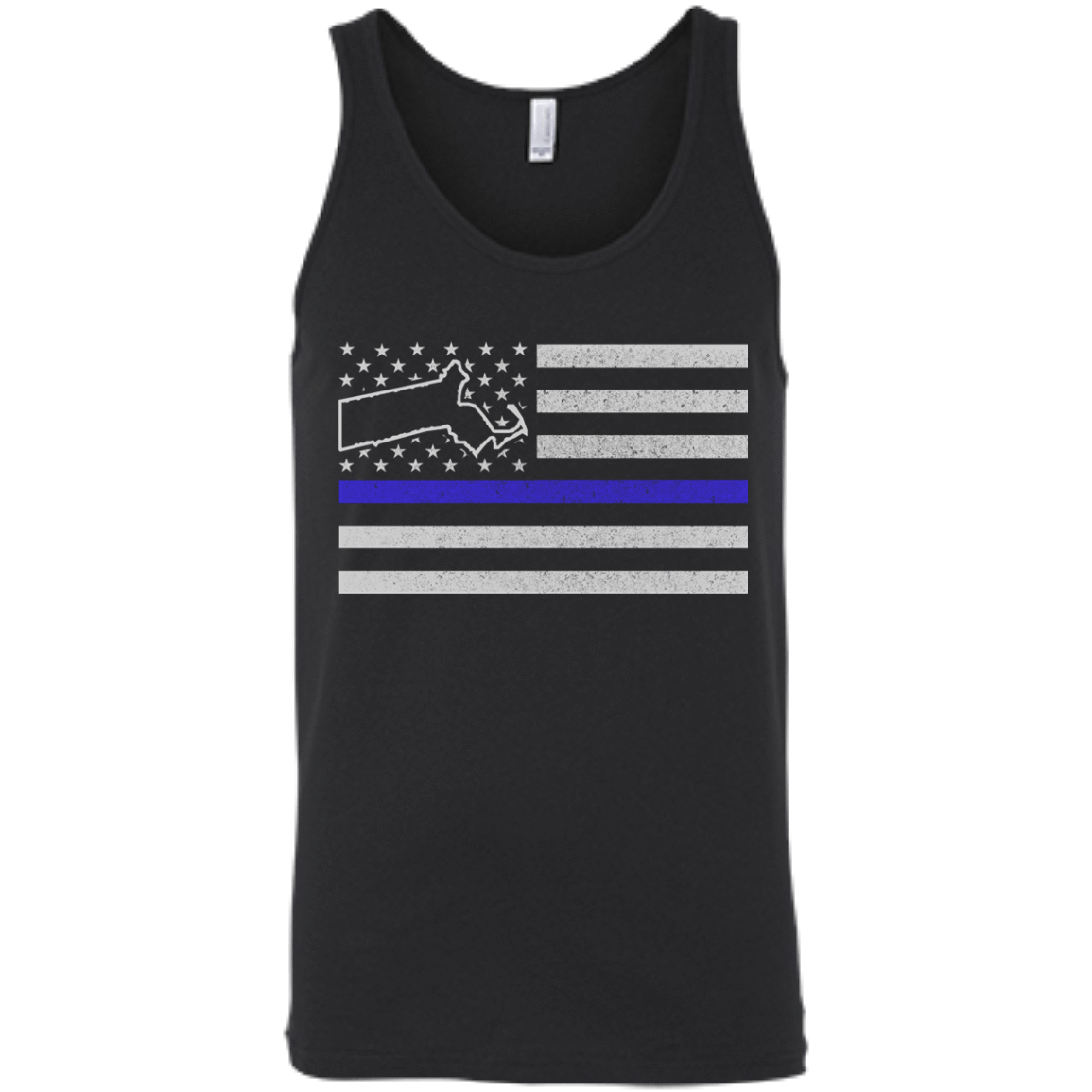Massachusetts Thin Blue Line Police State T-Shirt & Hoodie | Teecentury.com