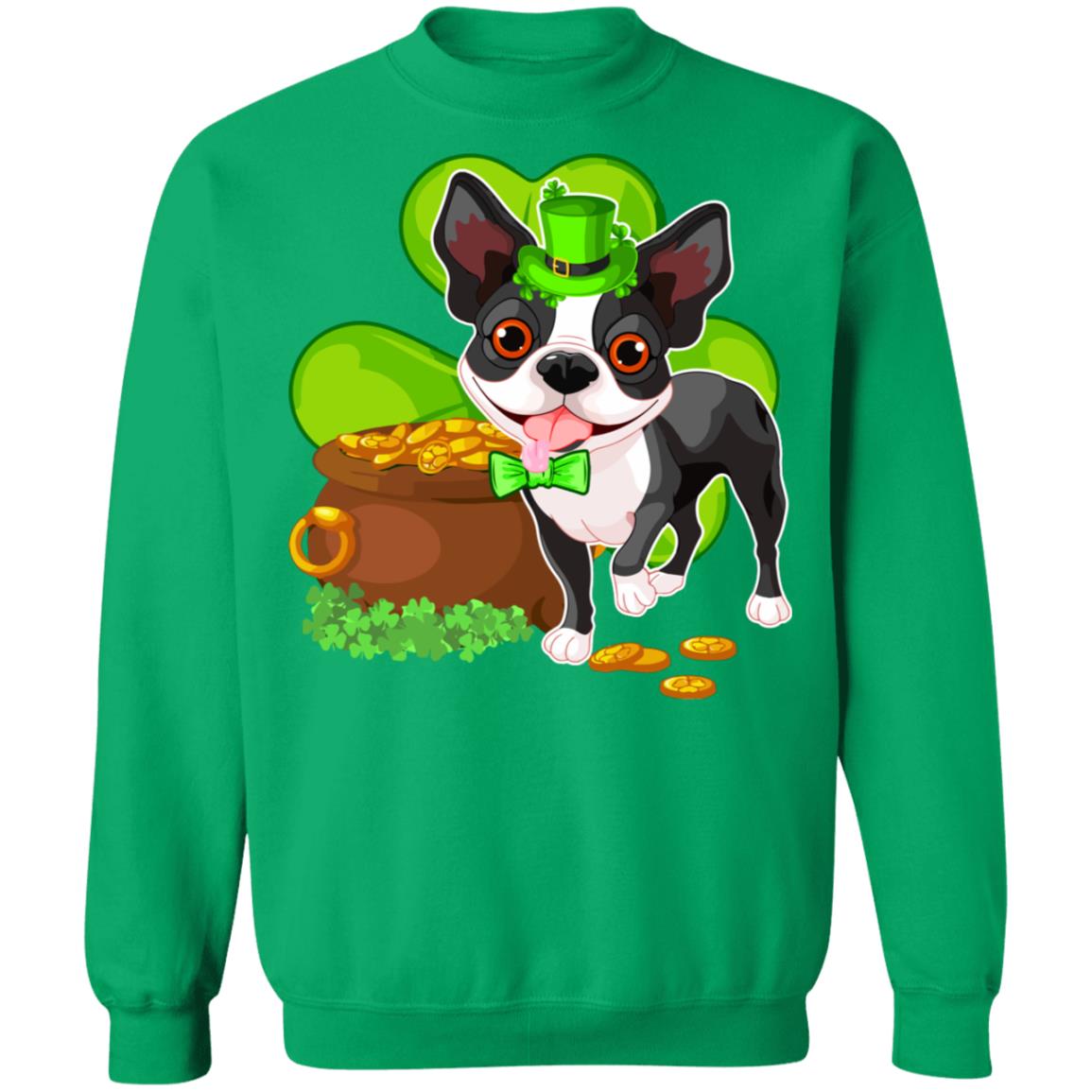 Boston St Patrick's Day Irish Dog Lover Funny Gifts T-Shirt & Hoodie | Teecentury.com
