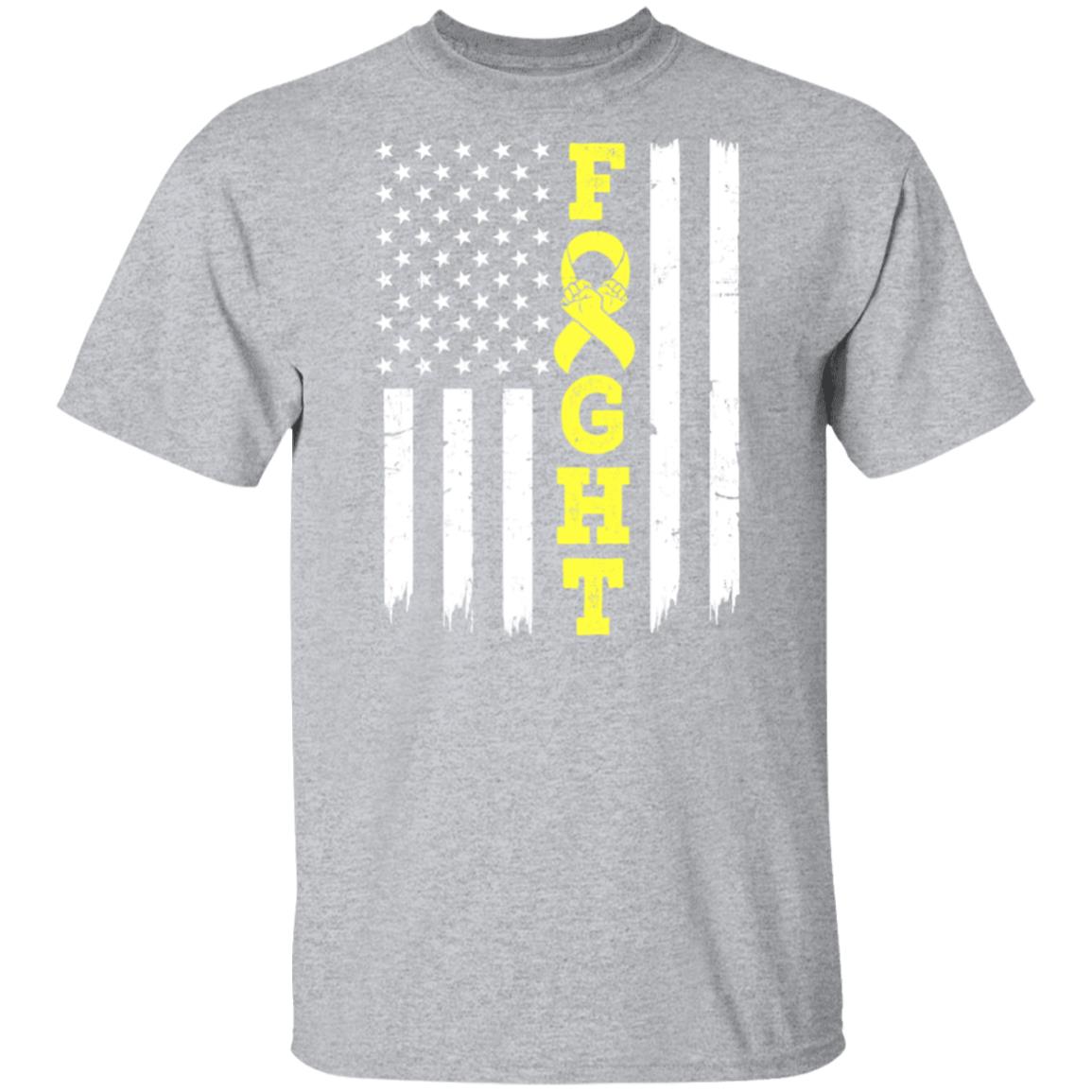 Sarcoma Awareness American Flag Distressed T-Shirt & Hoodie | Teecentury.com