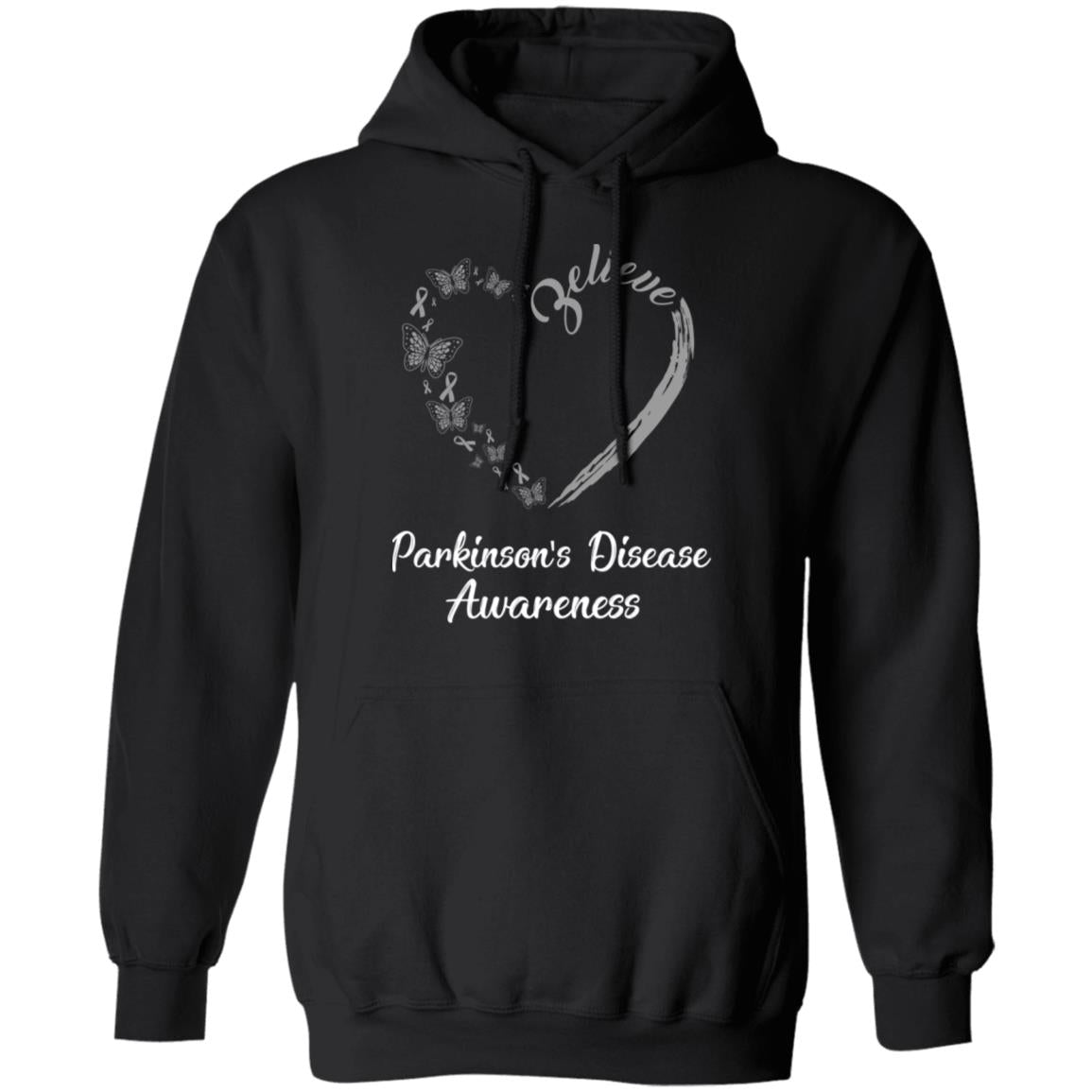 Butterfly Believe Parkinson's Disease Awareness Ribbon Gifts T-Shirt & Hoodie | Teecentury.com