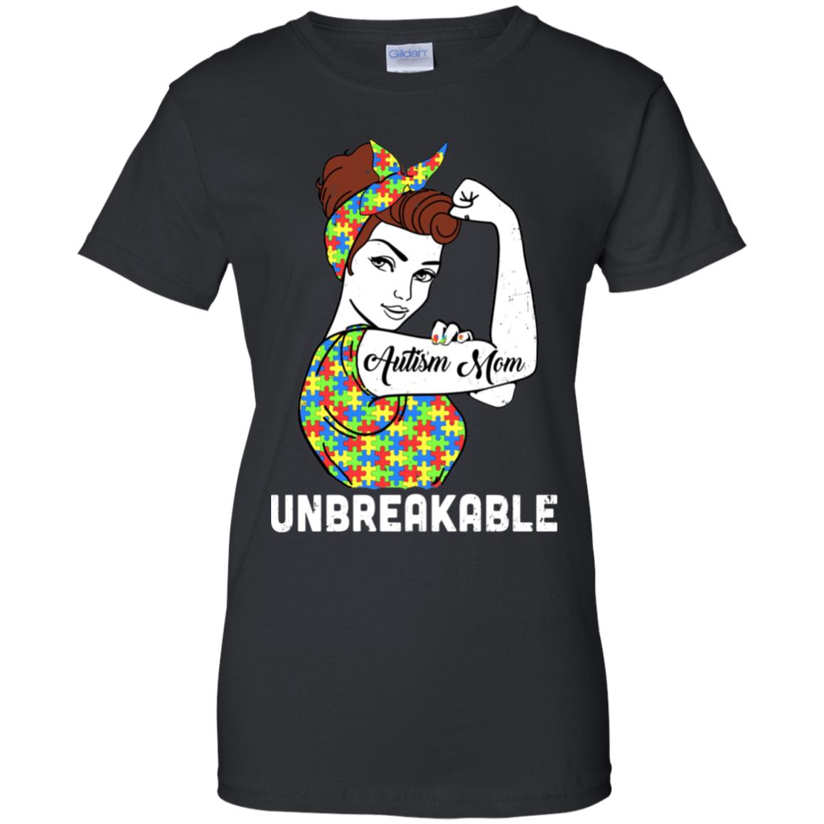 Autism Mom Unbreakable Support Autism Awareness T-Shirt & Hoodie | Teecentury.com