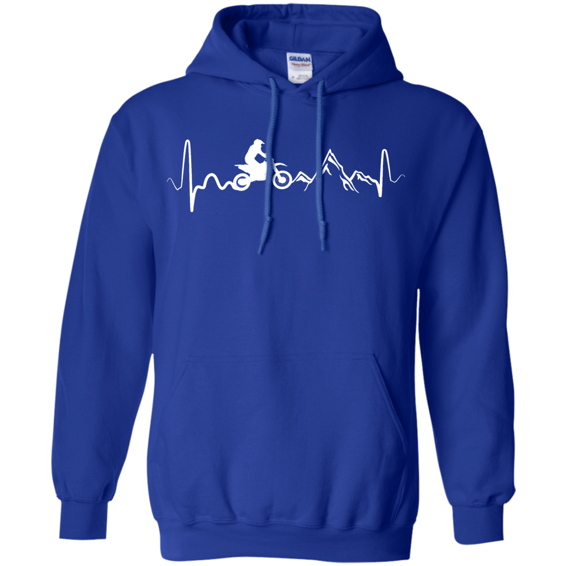 Mountain Dirt Bike Motocross Heartbeat T-Shirt & Hoodie | Teecentury.com