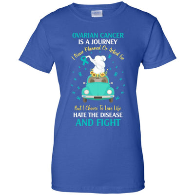 Ovarian Cancer Awareness Is A Journey T-Shirt & Hoodie | Teecentury.com