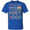 Awesome Since May 2009 Vintage 13th Birthday Gifts Youth Youth Shirt | Teecentury.com